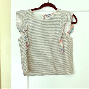 Anthropologie ruffle top